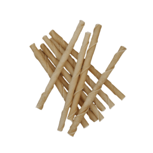 Natural Rawhide Twist Sticks