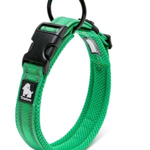 Heavy Duty Reflective Collar Grass Green S