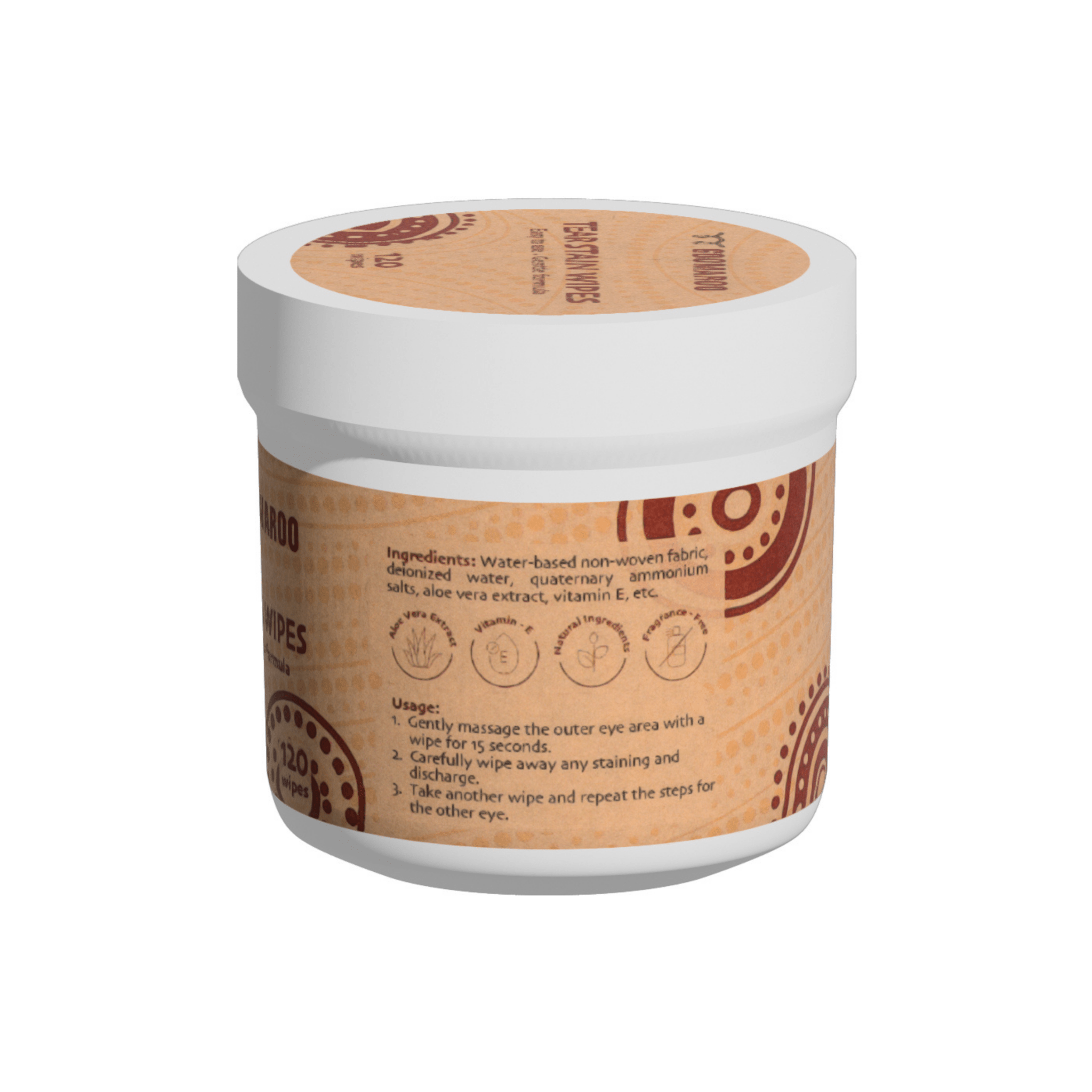 Goomaroo Tear Stain Wipes 120pcs